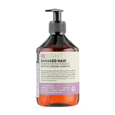 nsight Damaged Hair Restructurizing Shampoo Шампунь для відновлення пошкодженого волосся 400 мл