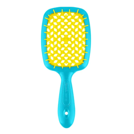 Гребінець Janeke Superbrush Standart (блакитно-жовтий)